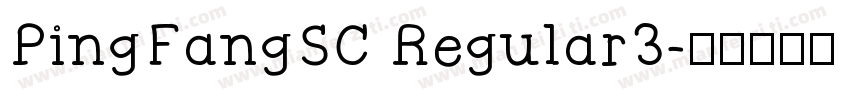 PingFangSC Regular3字体转换